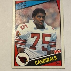 #344 Curtis Greer Topps Cardinals Trading Card with Red and Black Accents